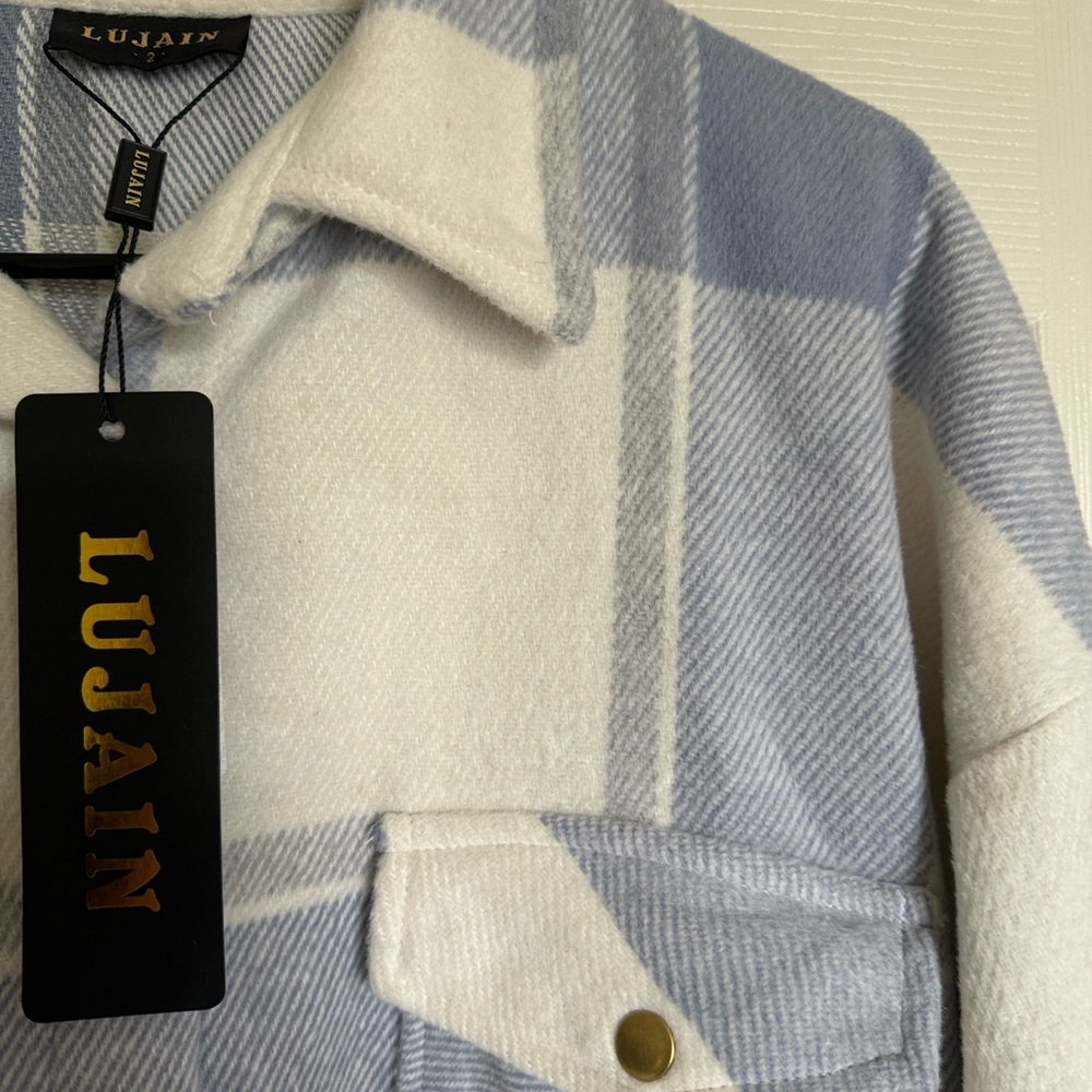 Nwt Oversized Button Teddy Jacket - image 2